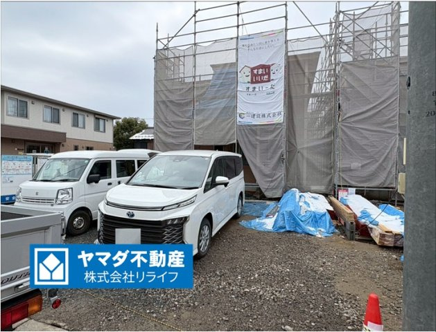 【商談中】リーブルガーデン　岐阜市南蝉１丁目第１　全２区画分譲の外観|「現地（2026年1月13日）撮影」　
■外観写真　
■ヤマダ不動産　株式会社リライフ　