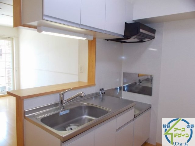 フェリーチェ　Ⅱのキッチン|パース写真