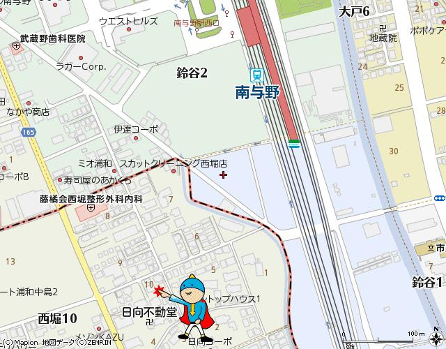 アルファヒルズの地図