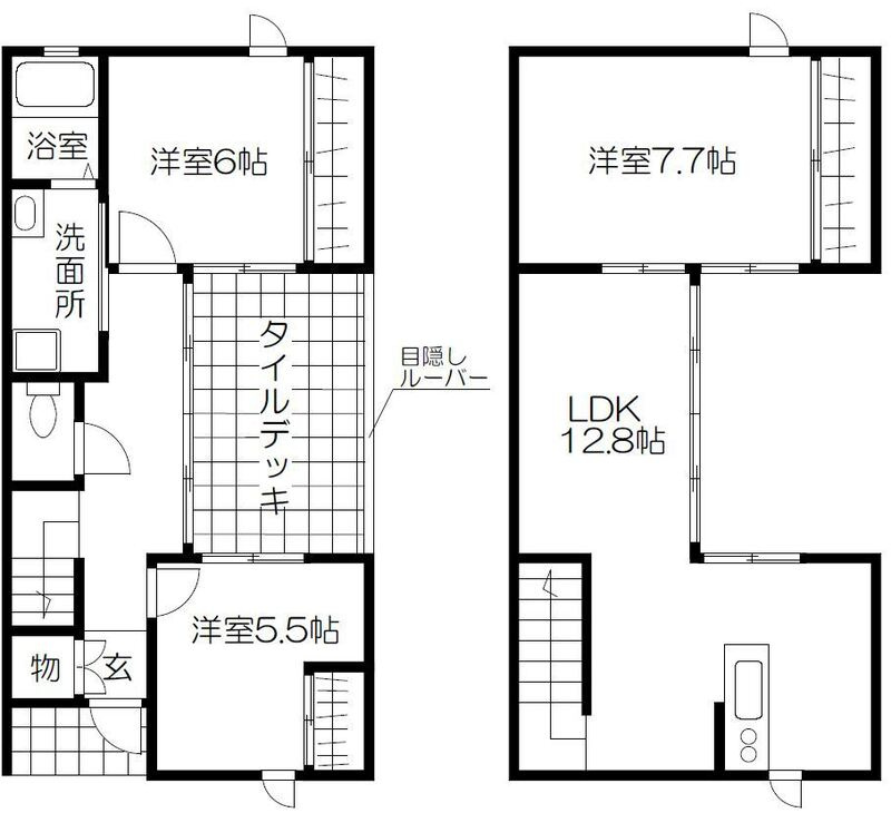 ｏｌｅｔｈ花園 の間取り