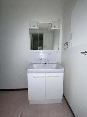 【独立洗面台】 | アヴェニーユ弐番館 | 独立洗面台、小物を置くことができて便利です