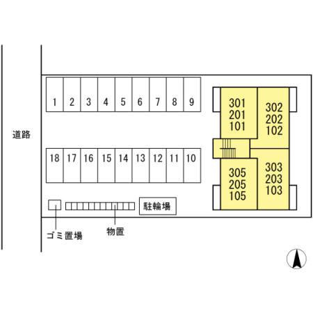 ミズノの区画図