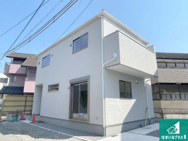 大津市本宮　第1期　新築一戸建ての外観|お客様に長く安心して住んでいだだける事にこだわった家づくり！住んでからのアフターサービスにもしっかりと取り組んでいます！