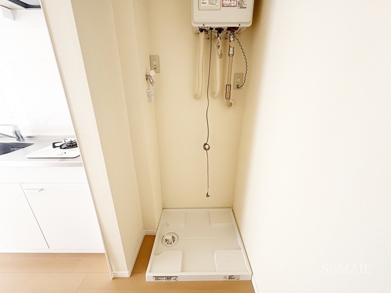 山一東尾久ビルの設備|室内洗濯機置き場です☆