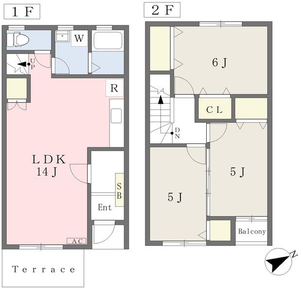 テラスハウス東山【キャッシュバック対象物件】の間取り