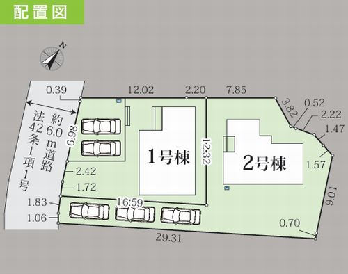 【区画図】 | 【仲介手数料０円】相模原市南区磯部15期　新築一戸建て　全2棟 | 相模原市南区磯部15期　新築一戸建て　全2棟