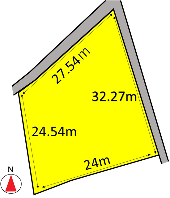 島内　売土地の区画図