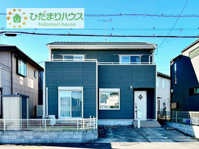 【外観】 | つくばみらい市紫峰ヶ丘4丁目　中古戸建 | グレーのお洒落な外観♪