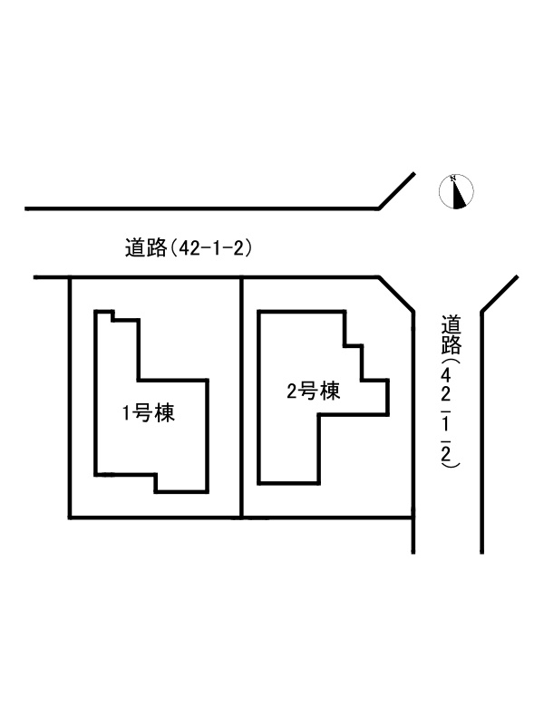 姫路市広畑区才/全新築戸建の区画図