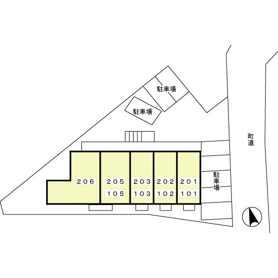 パレスレイトの区画図
