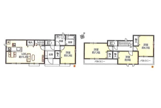 【間取り】 | さいたま市北区吉野町２丁目・新築（全５棟） | 【A号棟】