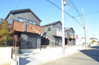 【外観】 | さいたま市北区吉野町２丁目・新築（全５棟） | カースペース２台！ゆったりした敷地と南西６ｍ道路、温かな陽光とさわやかな風が心地よい我が家です(^^)/