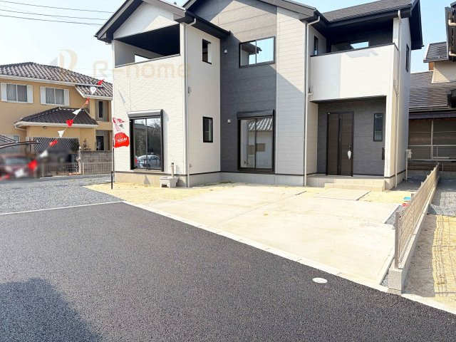 水戸市元吉田町14期　新築戸建て　1号棟の駐車場|カースペースは2台お停めいただけます♪