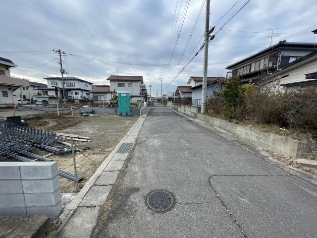 新築戸建・新築建売　本宮市高木第8　本宮小・本宮第一中の前面道路含む現地写真