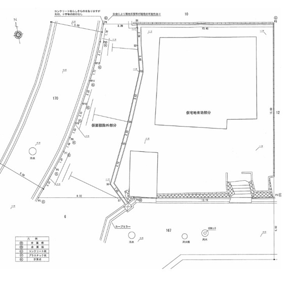 【土地図】 | 明石市大久保町山手台2丁目　土地 | 有効宅地面積　約73.2坪です。
