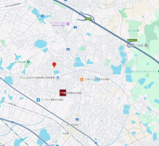 【地図】 | 明石市大久保町山手台2丁目　土地
