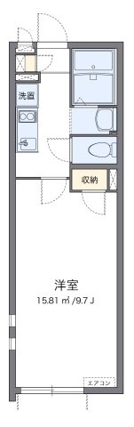 【間取り】 | クレイノミソラⅡ | 代表的な間取のため実際の間取とは異なる場合があります