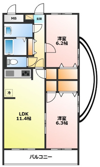 【間取り】 | トヨカワマンション