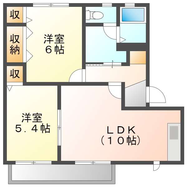 ディアス大福　Ａの間取り