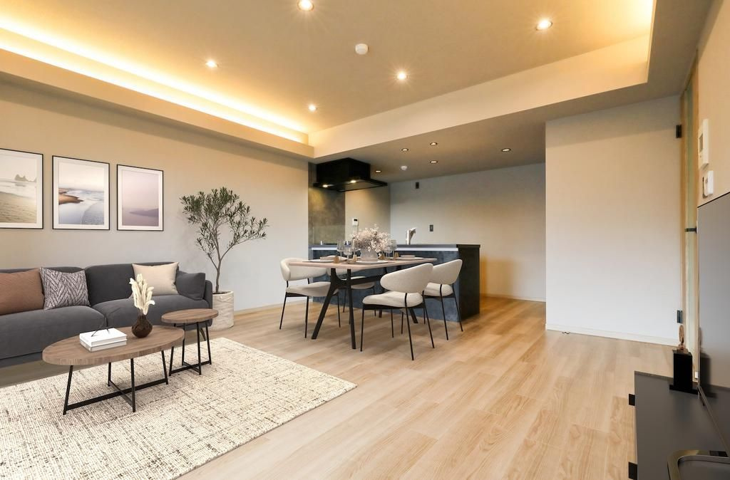 クリオ横浜西口弐番館の居間・リビング