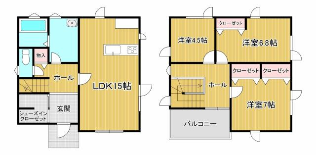 滝沢市牧野林1031-34の間取り