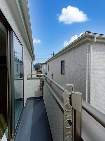 三郷市　戸ケ崎5丁目　新築戸建　全9棟のバルコニー|お洗濯にも便利なバルコニー