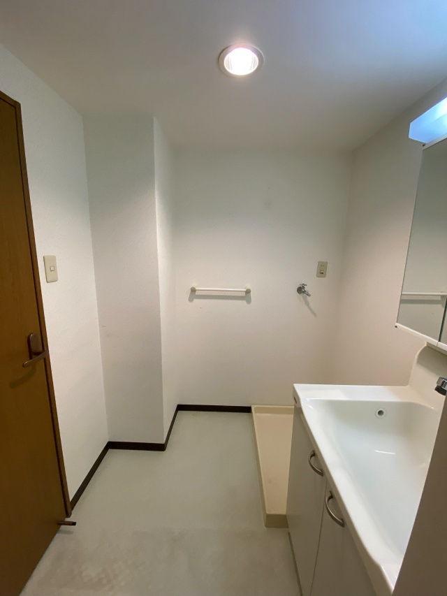 グランプレステージ西明石の洗面所|バスルームから見た洗面室