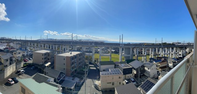 グランプレステージ西明石の展望|淡路島・明石海峡と明石海峡大橋も望めます