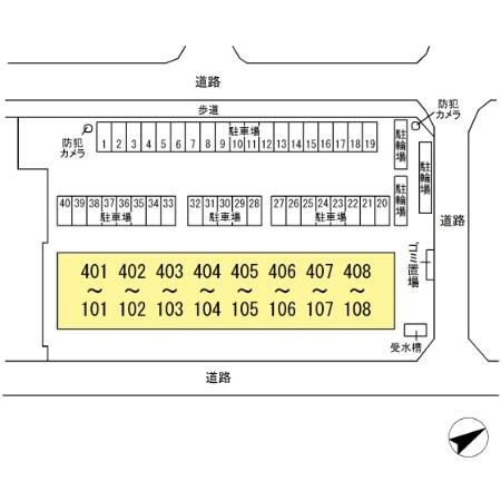 メゾンベルウッドの区画図