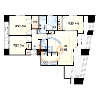 【間取り】 | プロパレス真田山プリーマ | プロパレス真田山プリーマ　間取り