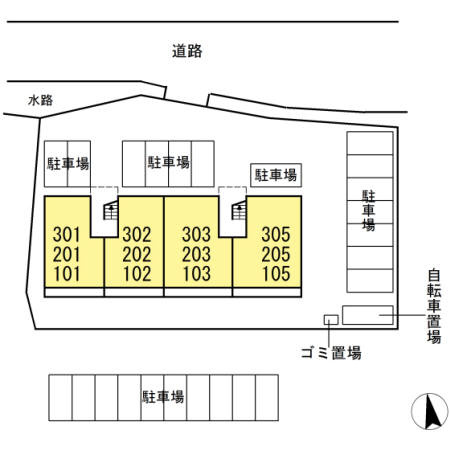 ミルキー ウェイの区画図