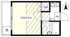 １Ｋ約１４．８㎡＋ロフト