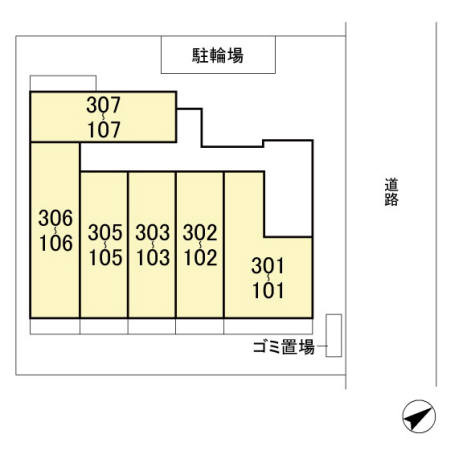 VILLETTA TOKYO BAYの区画図