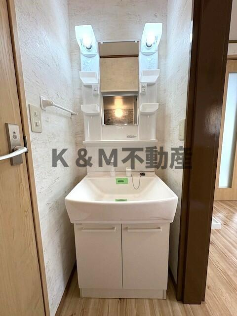 第５コーポ米倉の洗面所|広い洗面スペース