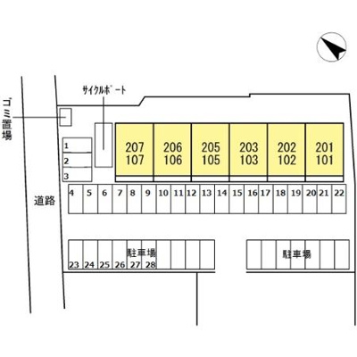 【区画図】 | パシフィックハイツミスミⅡ | 【パシフィックハイツミスミⅡ】