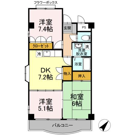 【間取り】 | レジデンス山崎