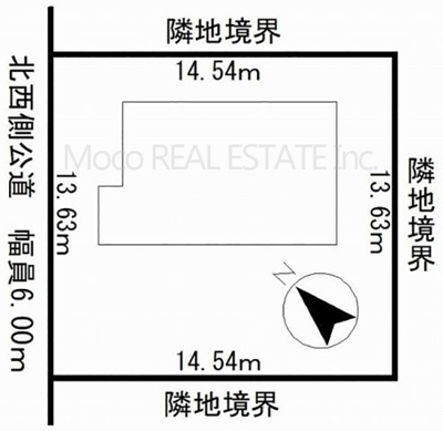 【区画図】 | 北見市並木町中古住宅