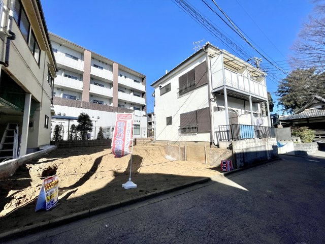板橋区赤塚6丁目　南道路×整形地　建築条件付き　限定1区画の外観