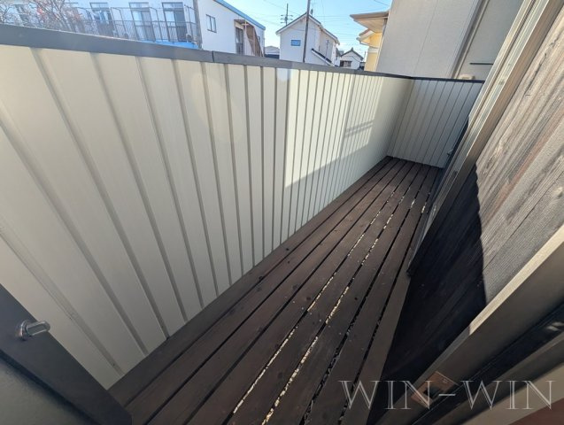 平川本町貸家のバルコニー