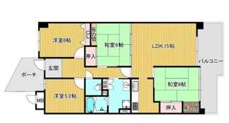 【間取り】 | 豊中野畑団地四号棟