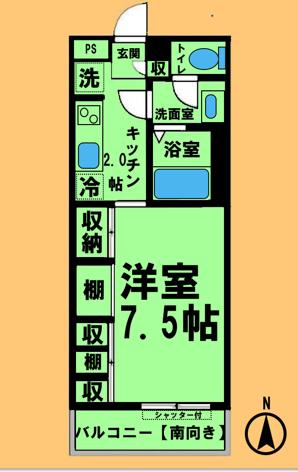 リブリ・浄心Aの間取り