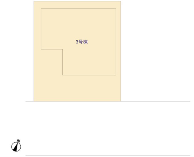 藤沢市亀井野12期　新築戸建　全3棟3号棟の区画図
