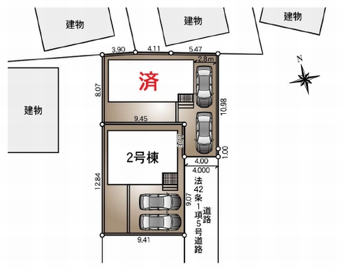 【居間・リビング】 | 【仲介手数料０円】秦野市室町第2　新築一戸建て　全2棟 | 秦野市室町第2　新築一戸建て　全2棟
