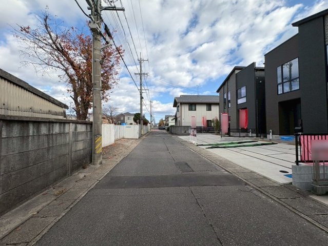 タマタウン　各務原市鵜沼朝日町Ⅱ　全2区画分譲の前面道路含む現地写真|■前面道路　■ヤマダ不動産　株式会社リライフ　
■夢のマイホーム購入をフルサポートします！