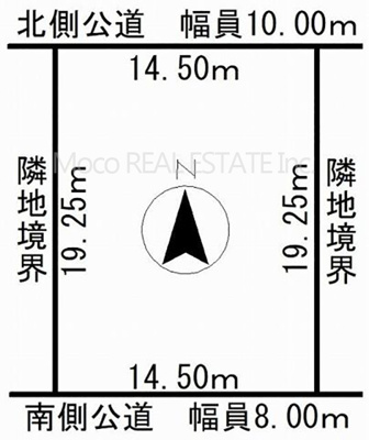【区画図】 | 北見市末広町中古住宅