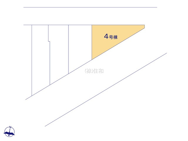 【新築分譲住宅】川越市仙波町3丁目3期の区画図