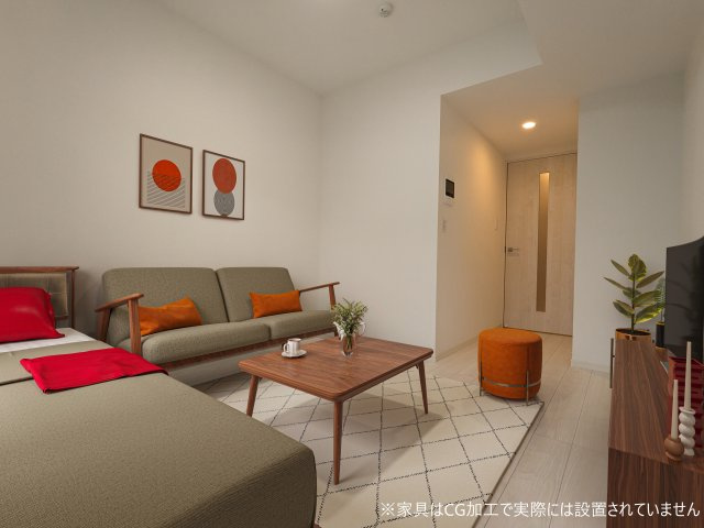 ケイディーエックスレジデンス原木中山のロビー