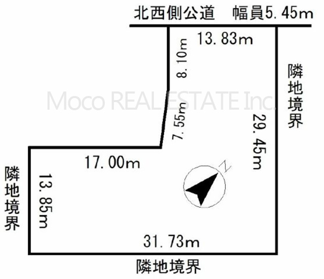【区画図】 | 北見市端野町中古住宅