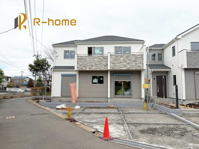 流山市江戸川台東1丁目　新築戸建て　A号棟の外観|2026年2月完成予定！近隣の同仕様完成物件をご見学いただけます♪