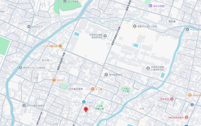 【地図】 | 姫路市八代1期（全2棟）2号棟